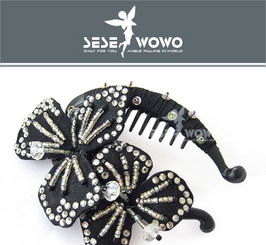 魅影流晶 彩紫水晶發梳插梳與發夾發卡，時尚韓飾促銷全解析